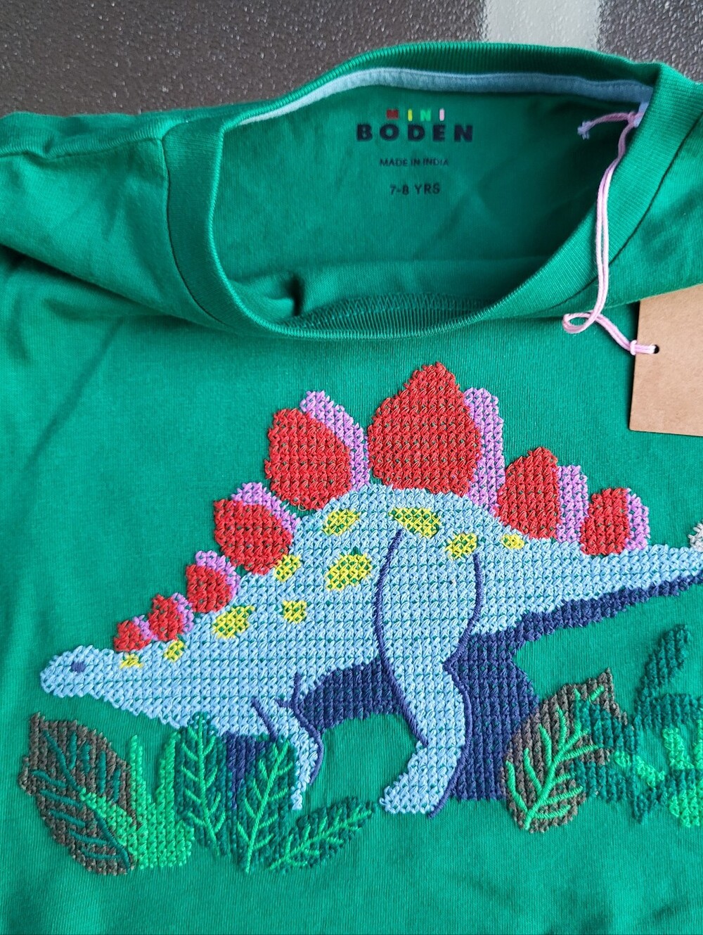 NWT Mini Boden Stegasaurus Tee